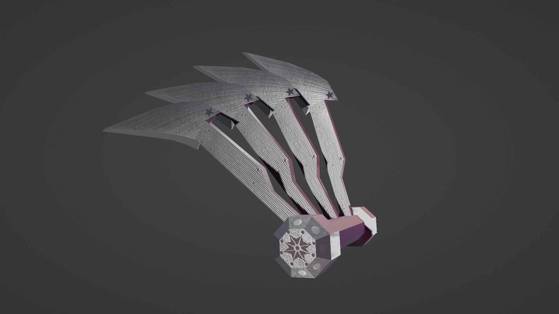 STEEL CLAWS Low-poly 3D model_25