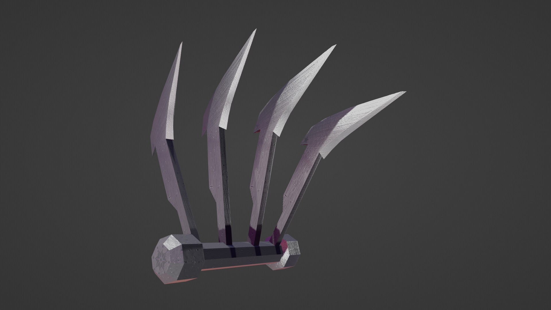 STEEL CLAWS Low-poly 3D model_12
