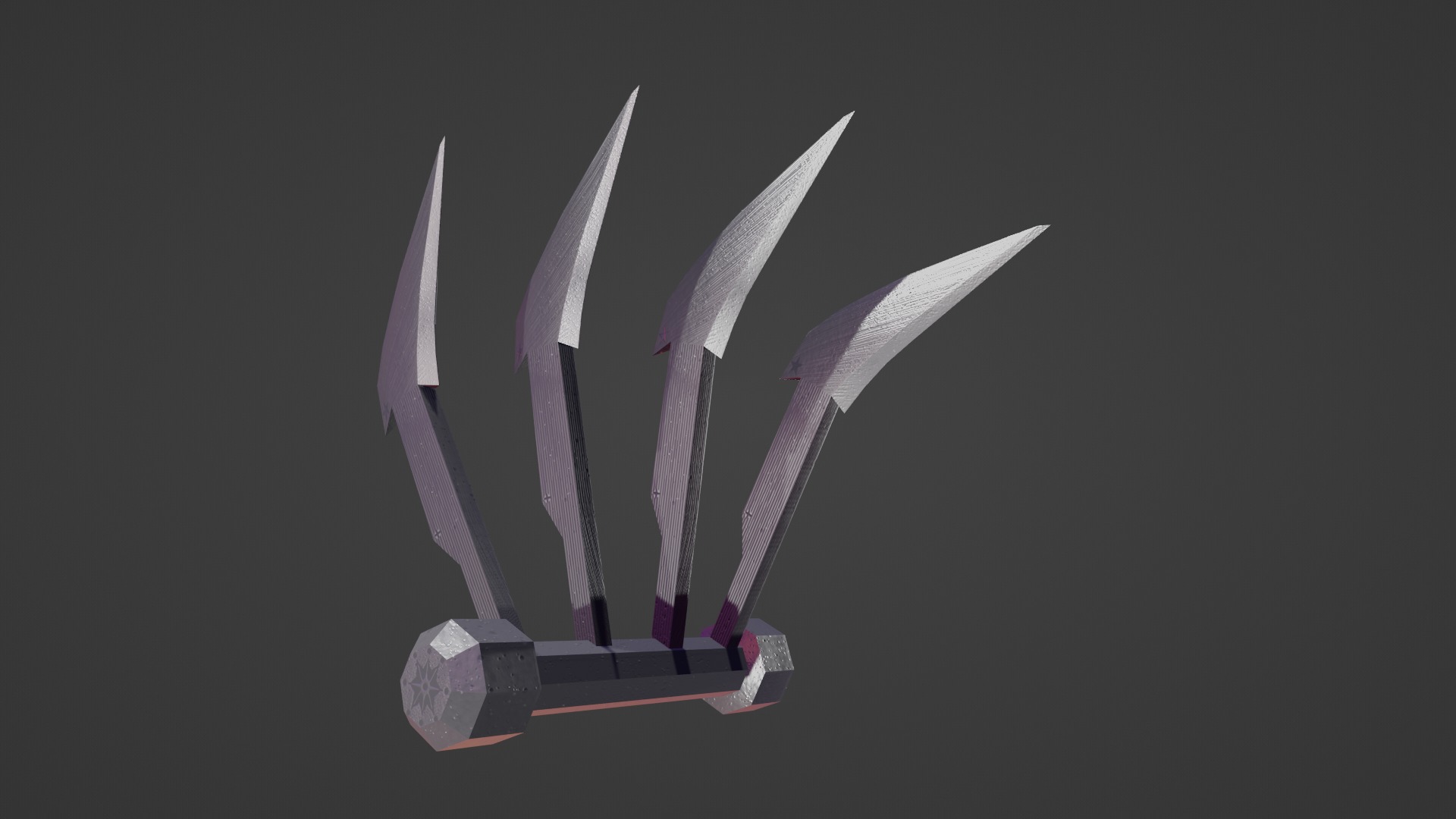 STEEL CLAWS Low-poly 3D model_5