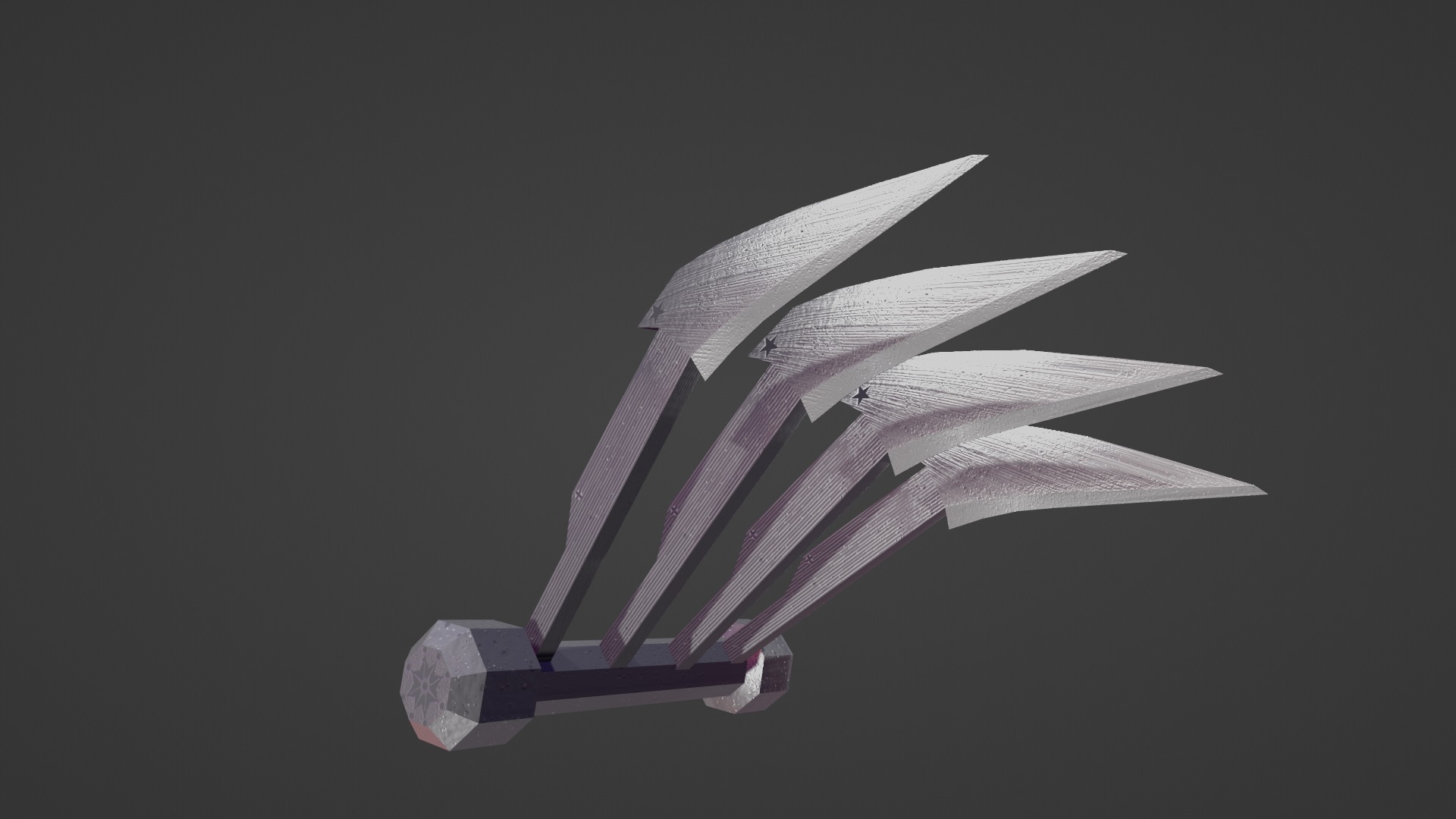 STEEL CLAWS Low-poly 3D model_8