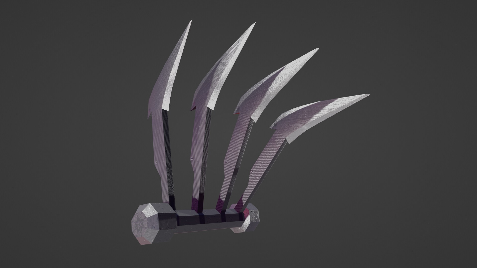 STEEL CLAWS Low-poly 3D model_23