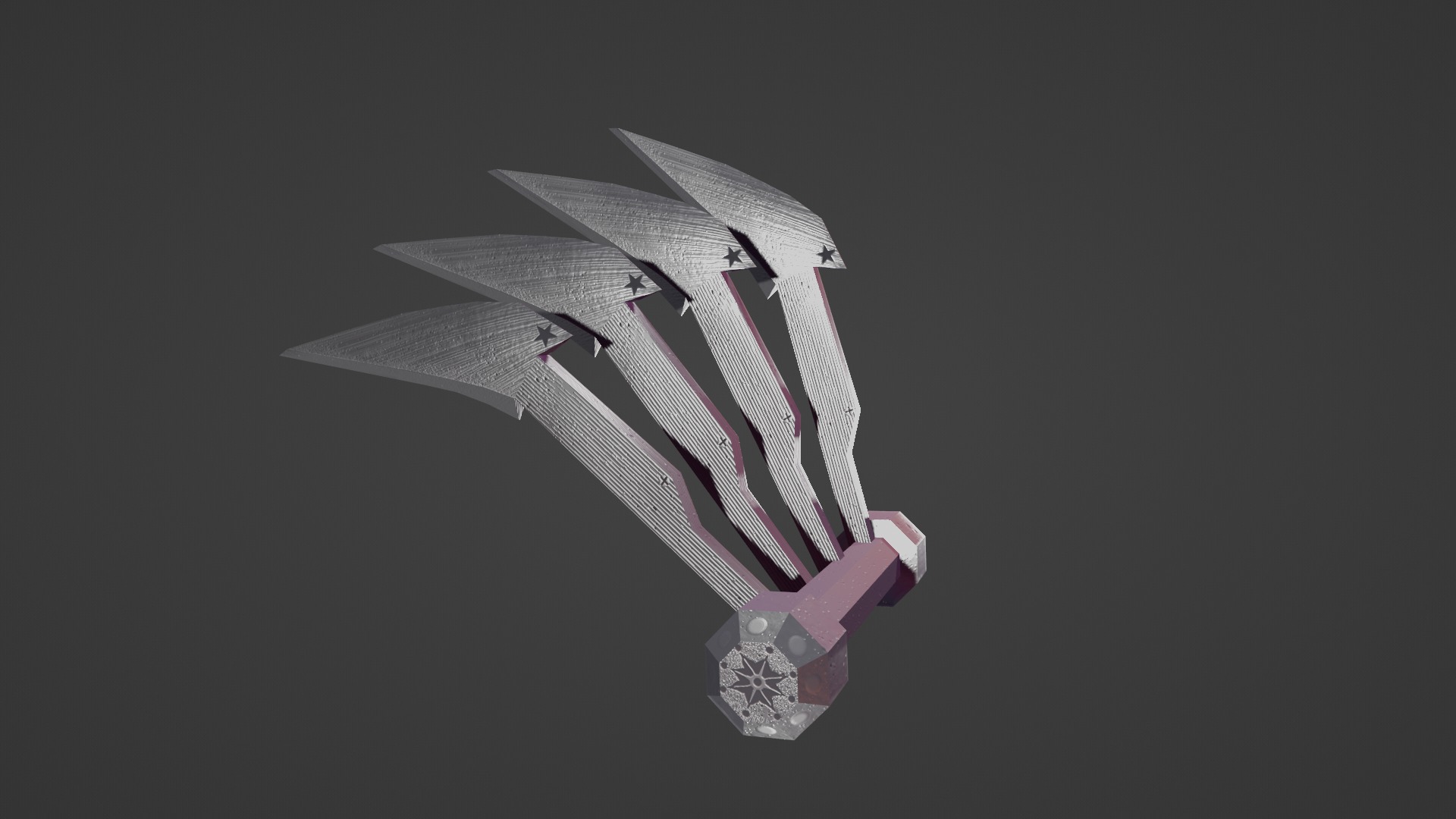 STEEL CLAWS Low-poly 3D model_27