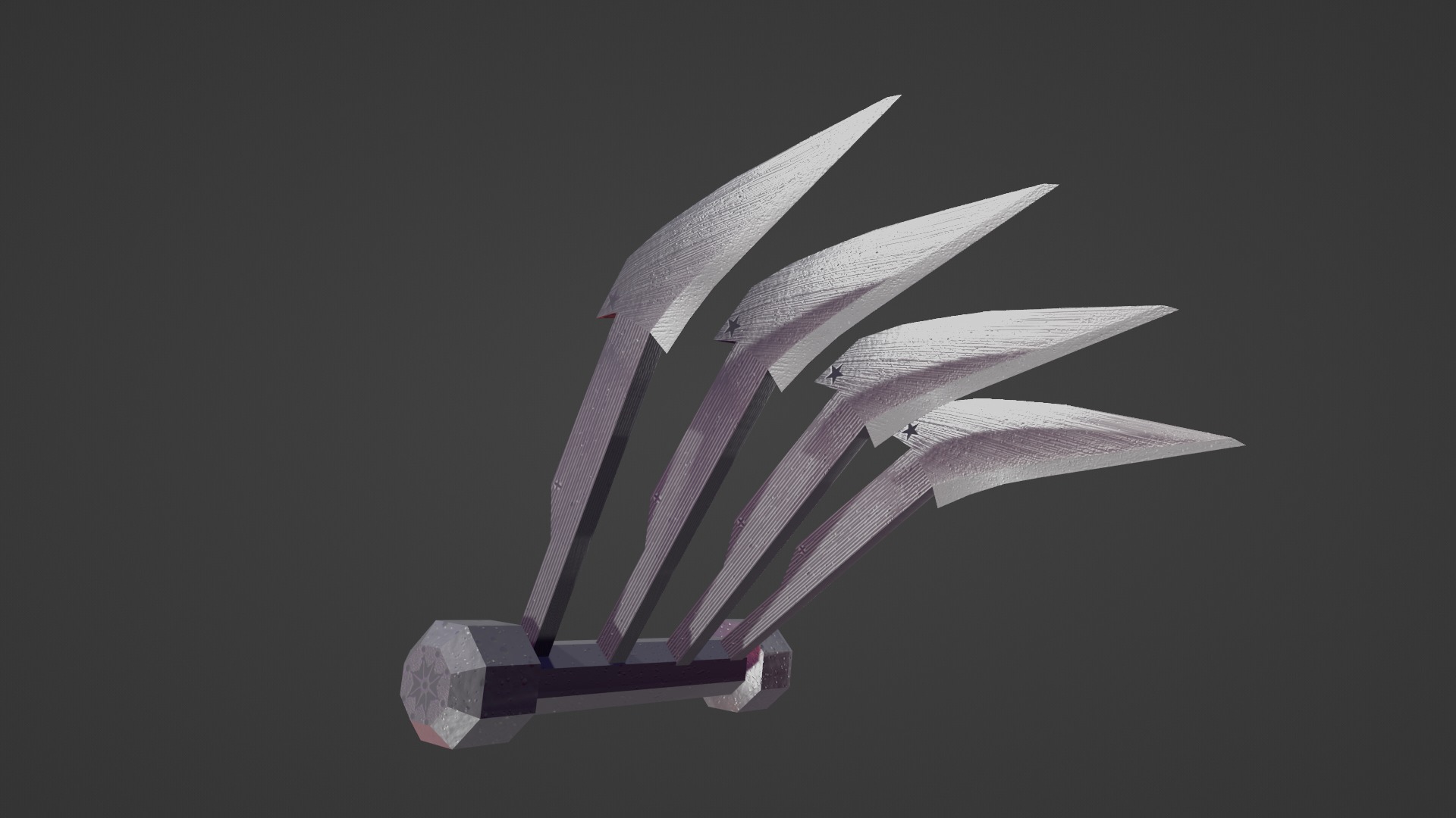 STEEL CLAWS Low-poly 3D model_10