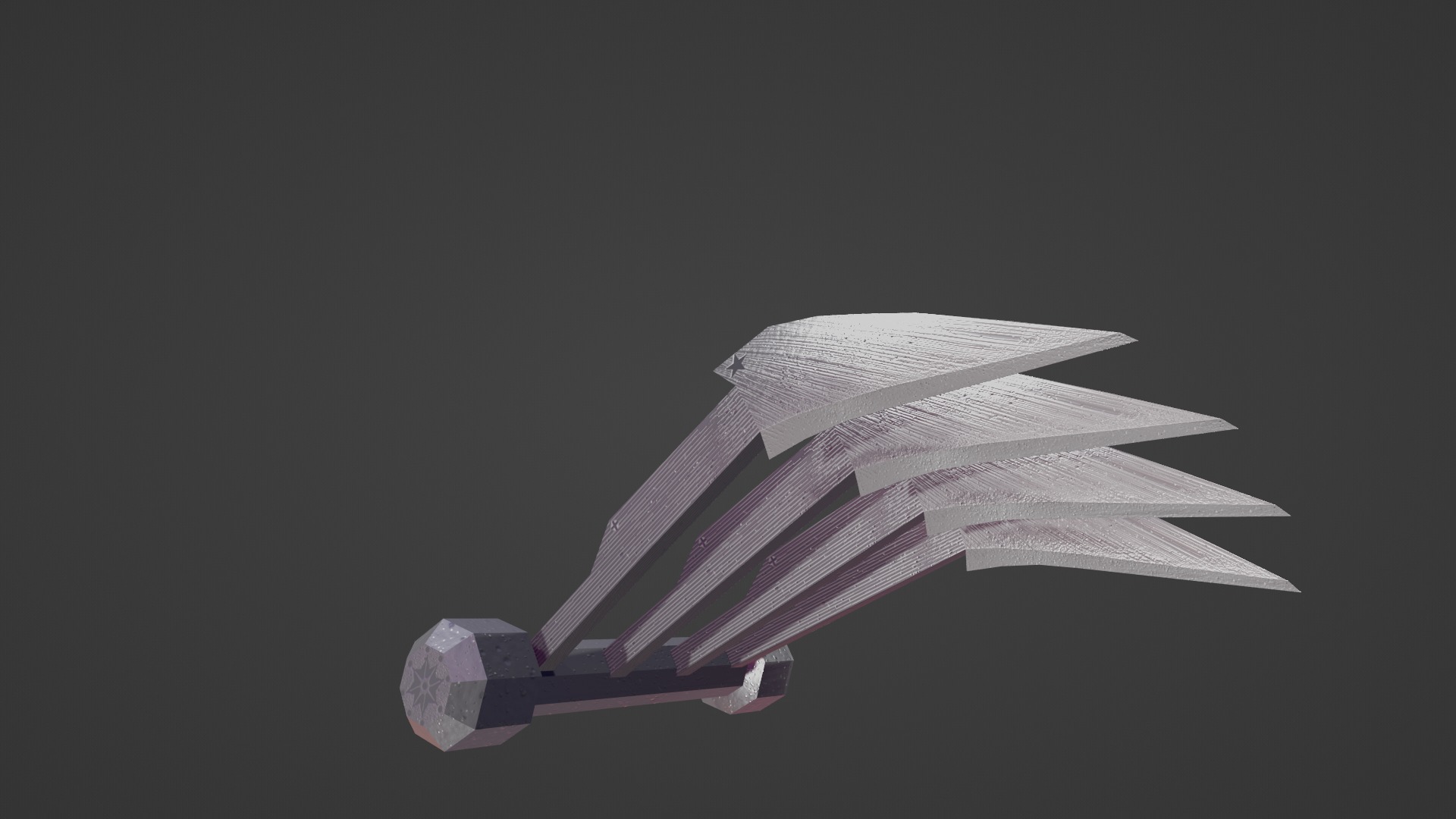 STEEL CLAWS Low-poly 3D model_7