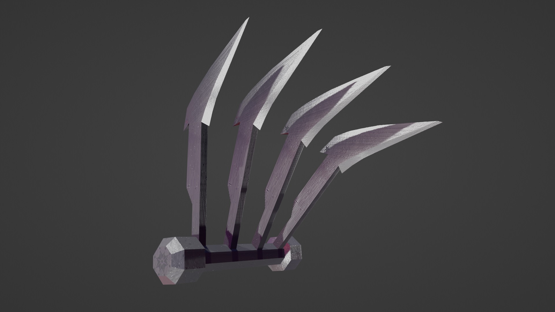 STEEL CLAWS Low-poly 3D model_9