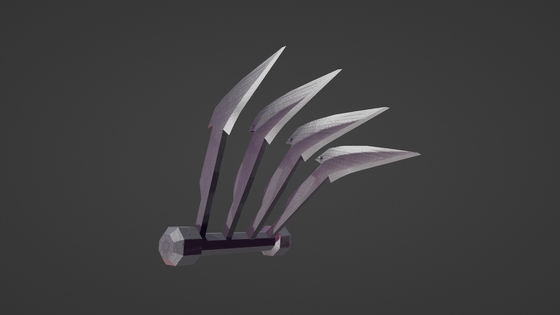 STEEL CLAWS Low-poly 3D model_4