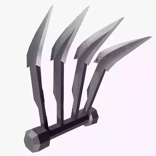 STEEL CLAWS Low-poly 3D model STEEL CLAWS Low-poly 3D model