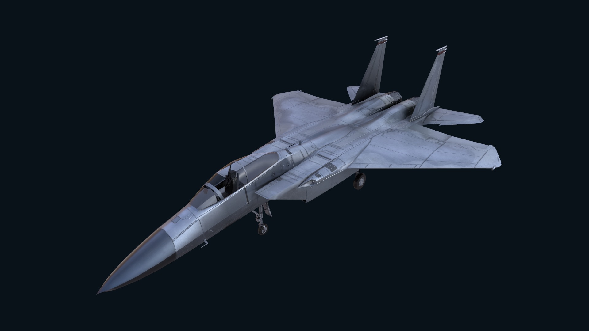 Asset - Army - F15 Eagle 3D MODEL Low-poly 3D model_17