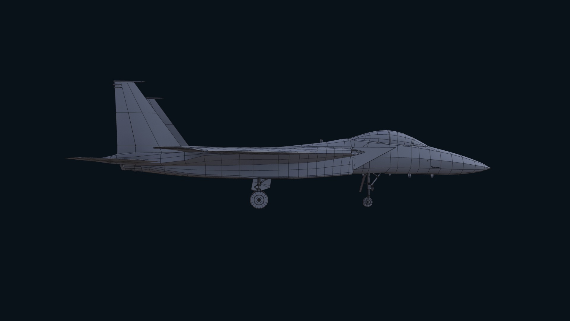 Asset - Army - F15 Eagle 3D MODEL Low-poly 3D model_26
