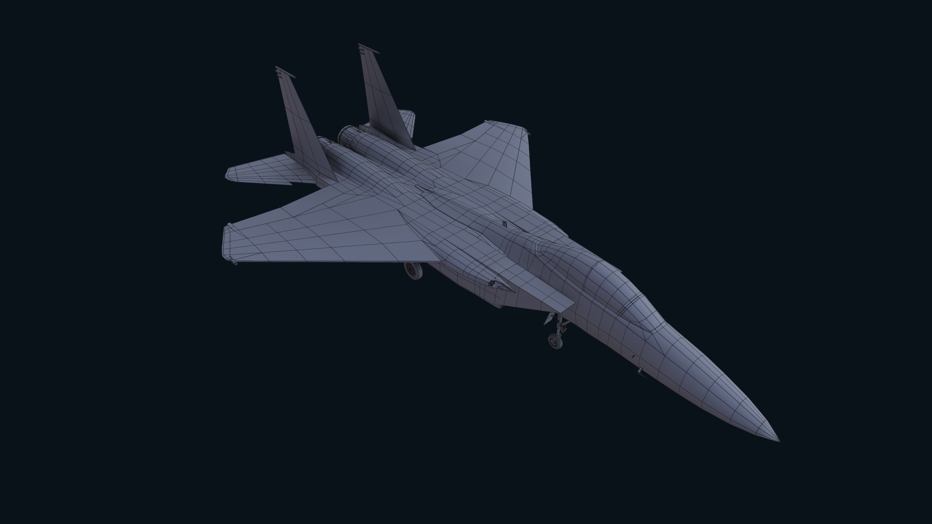 Asset - Army - F15 Eagle 3D MODEL Low-poly 3D model_13