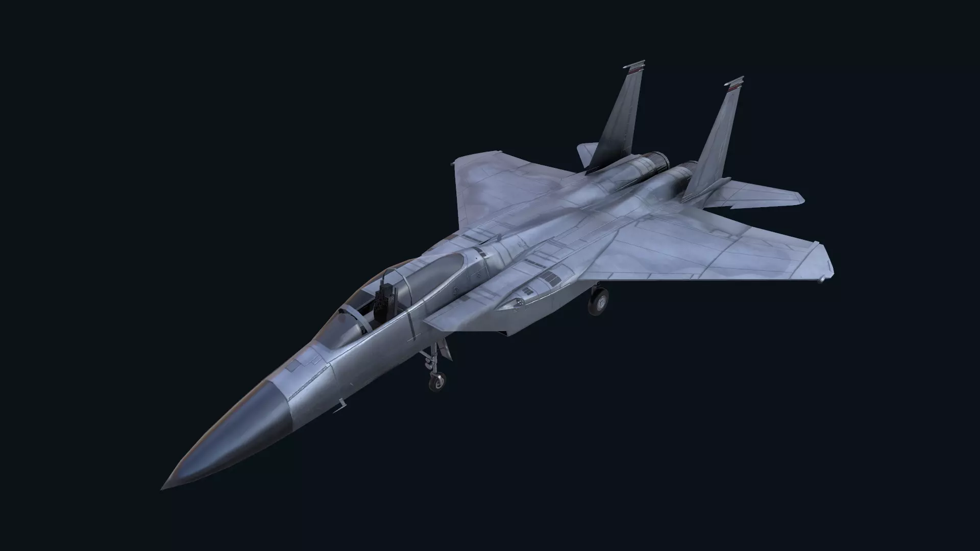 Asset - Army - F15 Eagle 3D MODEL Low-poly 3D model_0