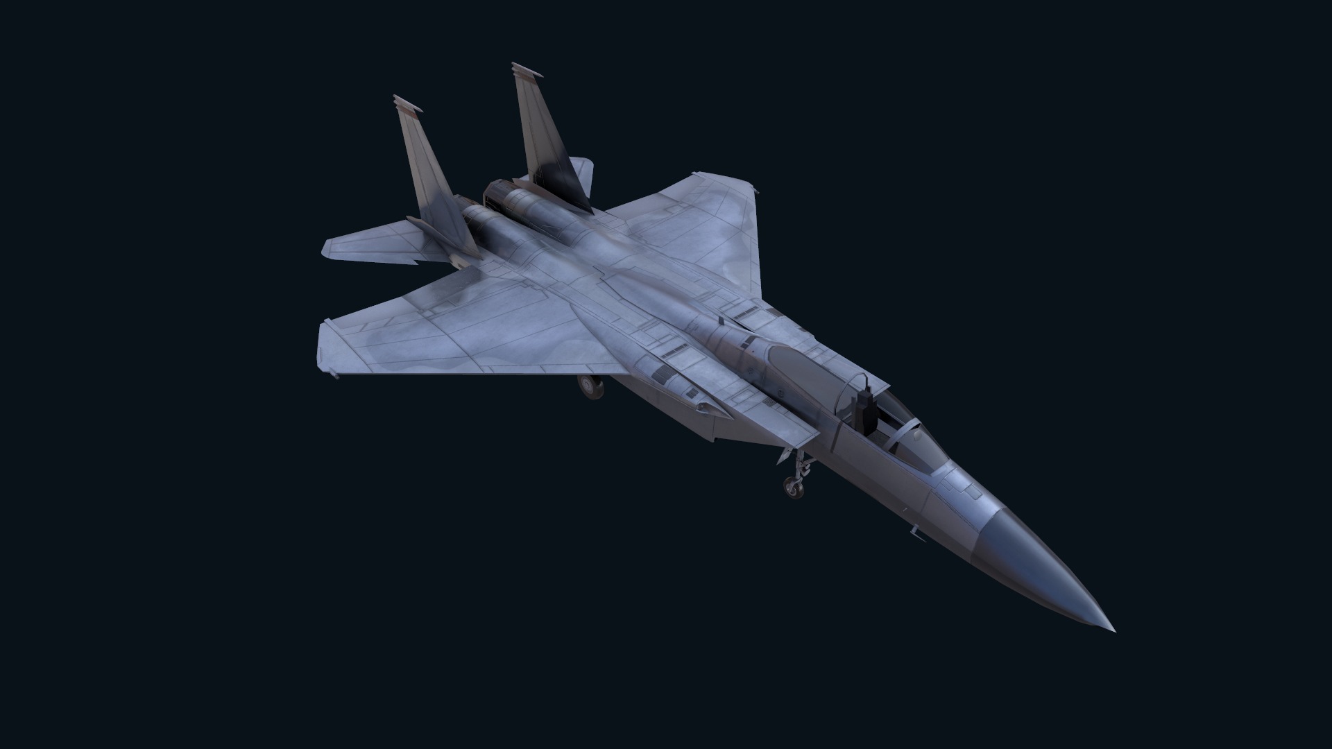 Asset - Army - F15 Eagle 3D MODEL Low-poly 3D model_19