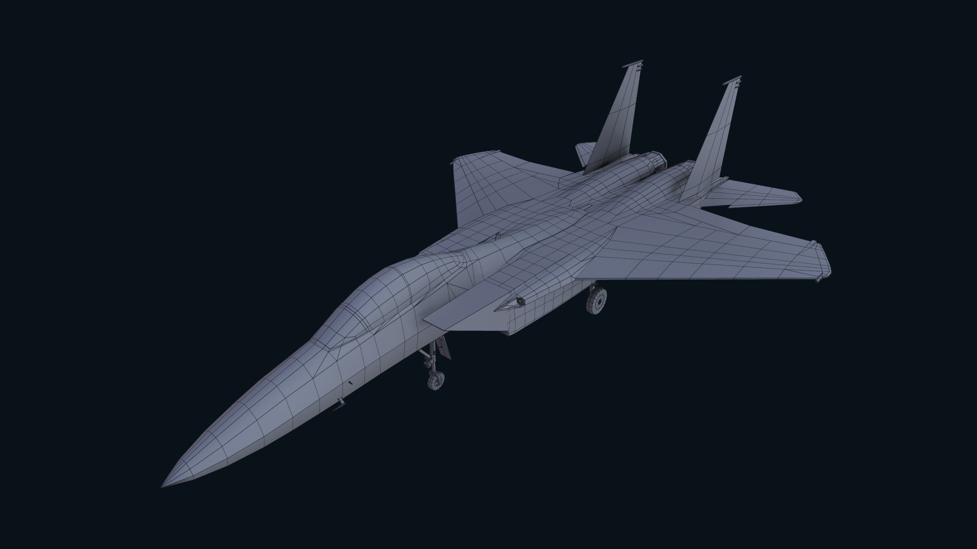 Asset - Army - F15 Eagle 3D MODEL Low-poly 3D model_23