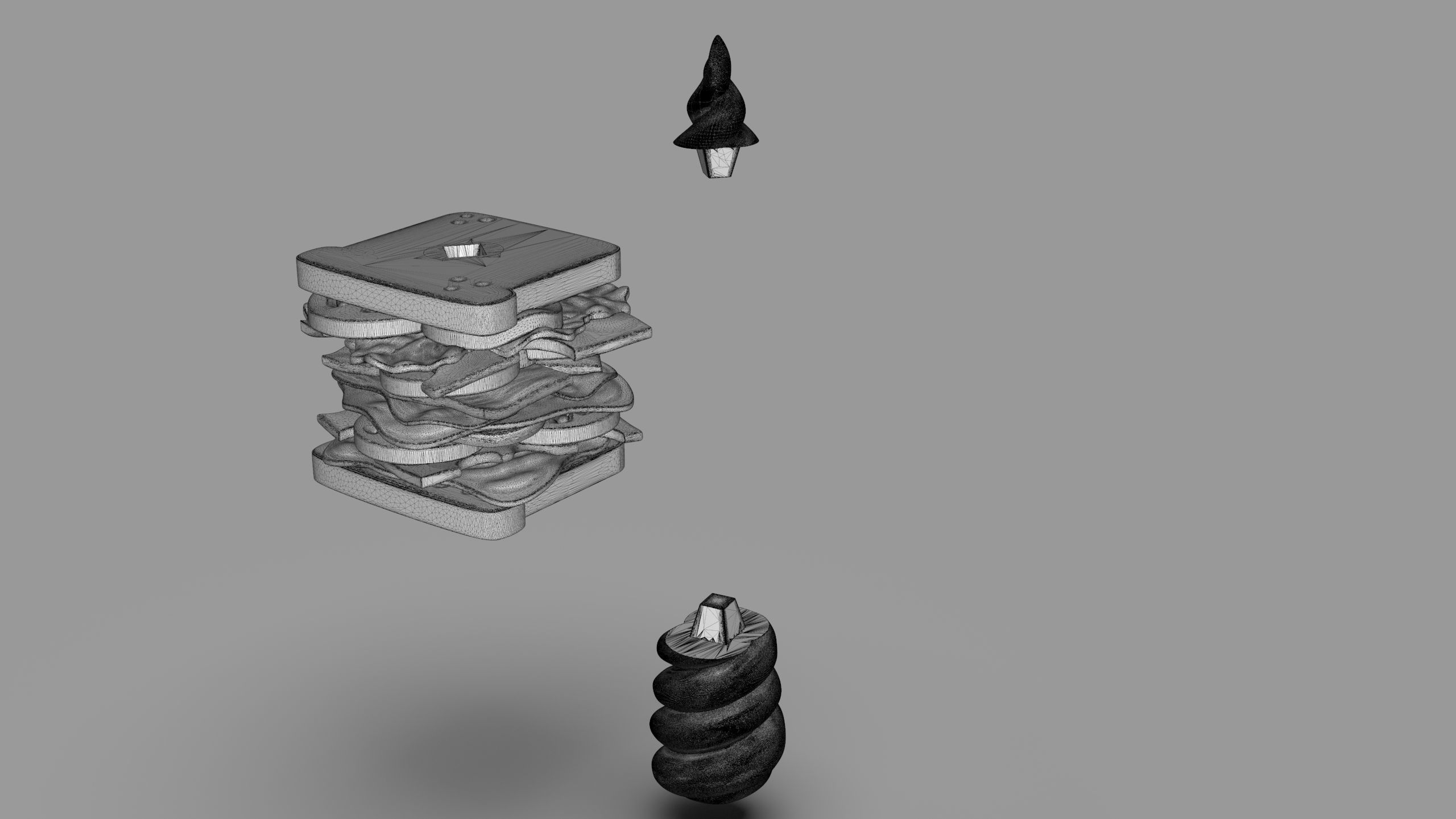 Magical Sandwich 3D print model_17