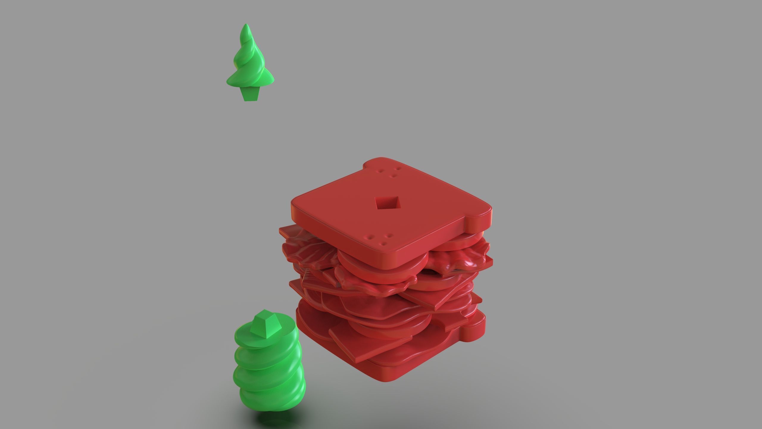 Magical Sandwich 3D print model_13