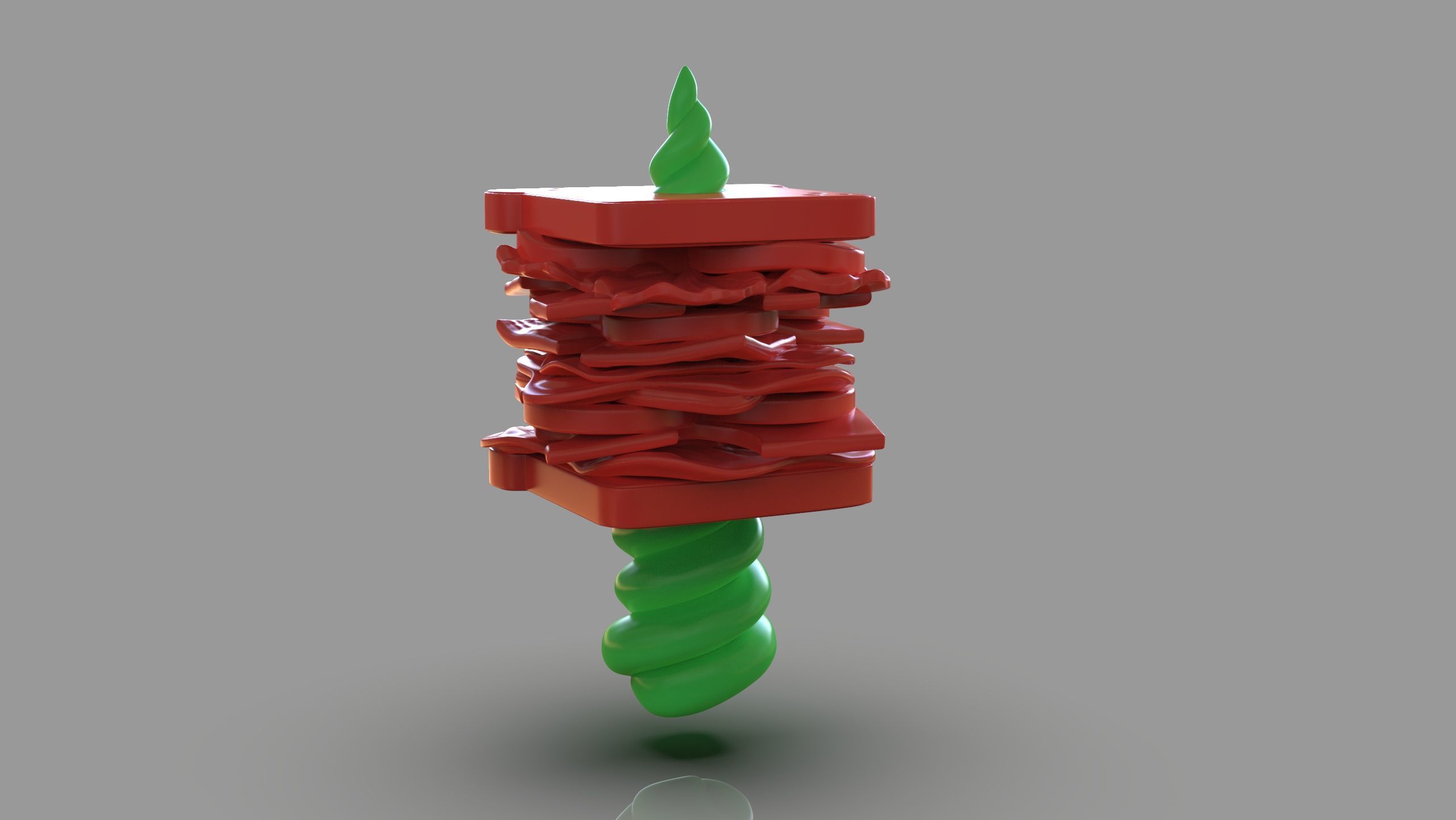 Magical Sandwich 3D print model_4