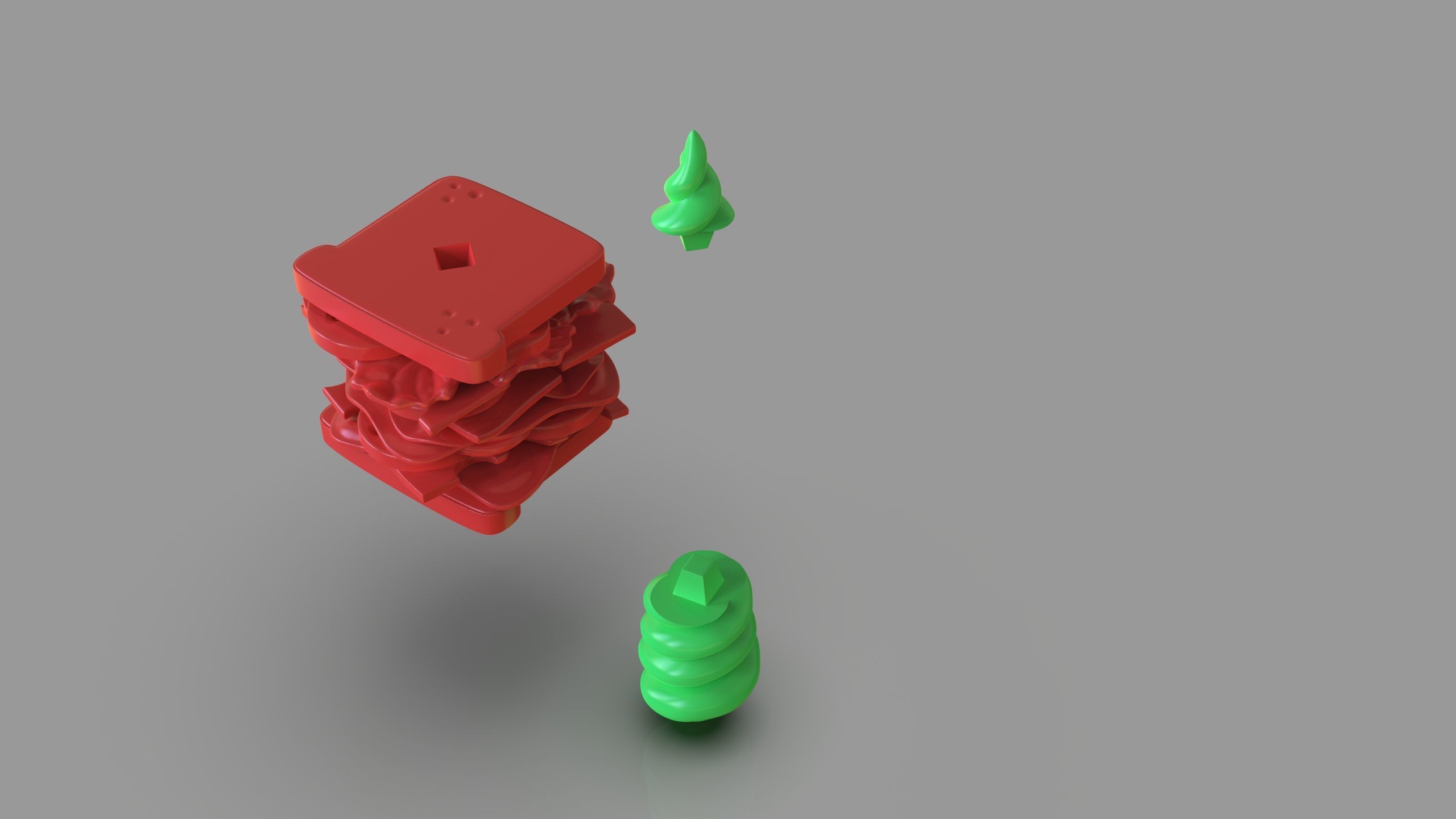 Magical Sandwich 3D print model_10