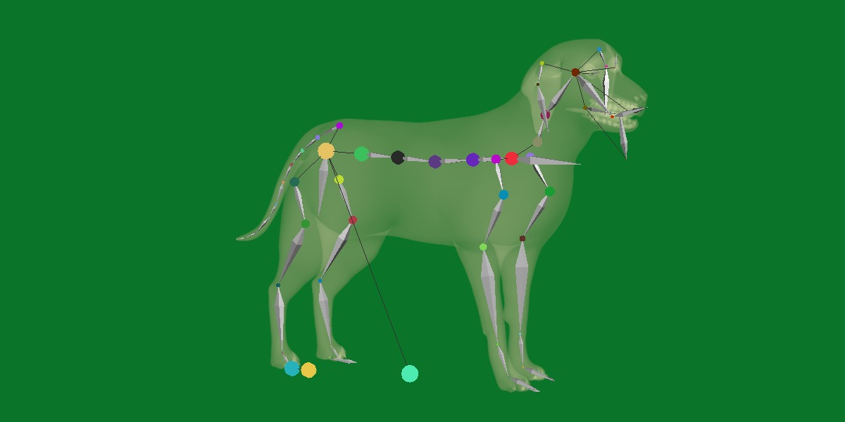 Chocolate Labrador Retriever Dog Low-poly 3D model_22