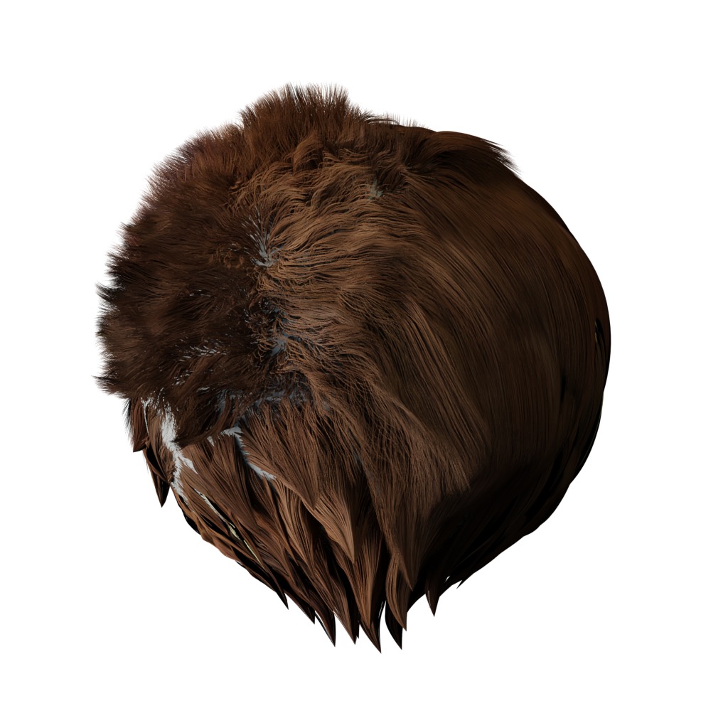 Chocolate Labrador Retriever Dog Low-poly 3D model_28