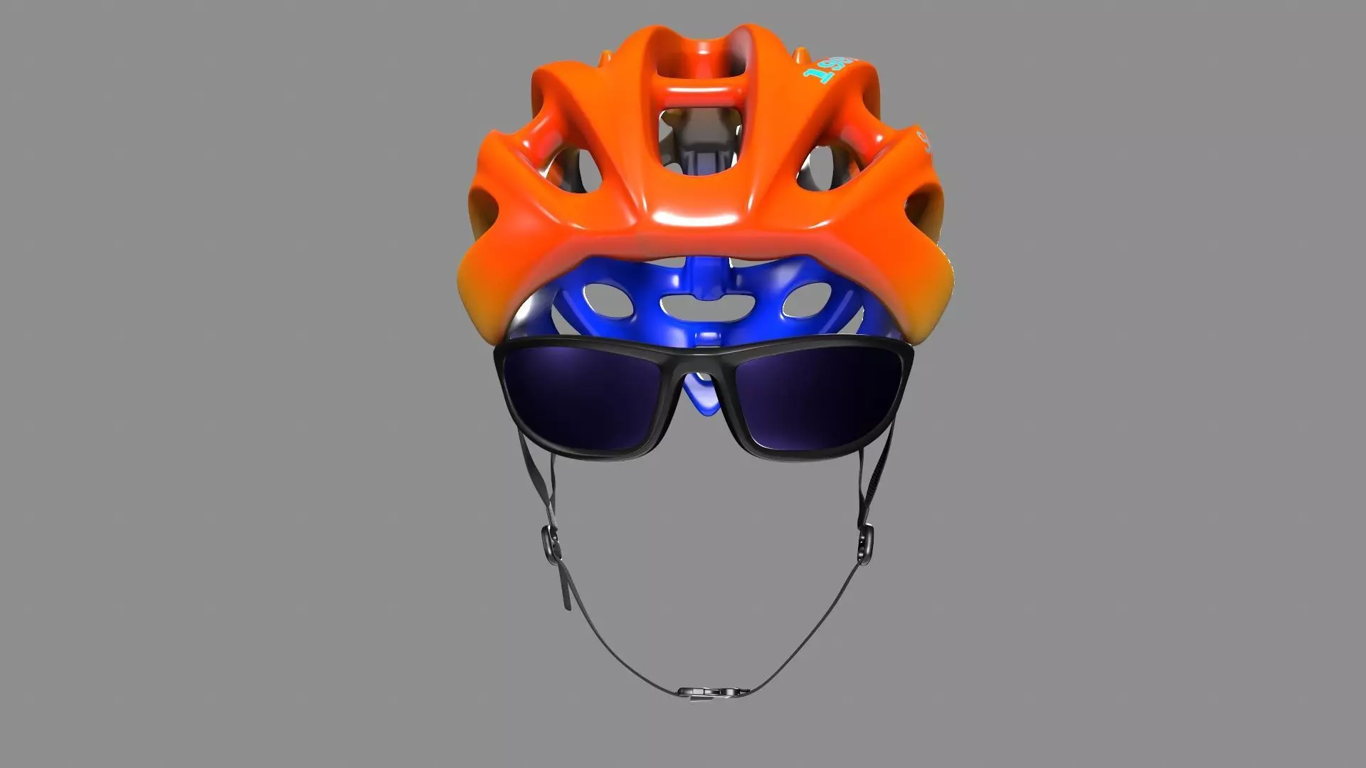 Modern Bicycle Helmet Generic Low-poly 3D model