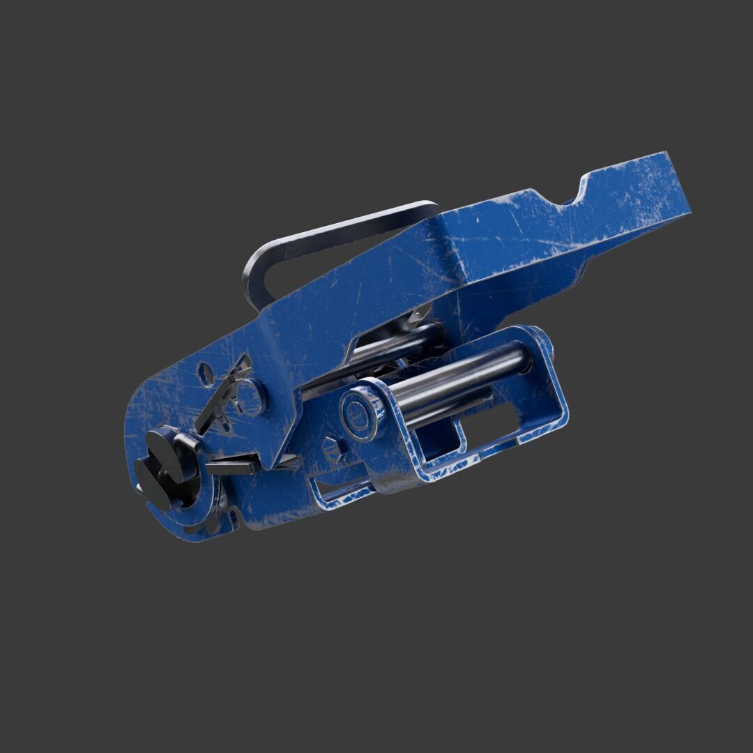 Ratchet Strap Low poly model Low-poly 3D model_6