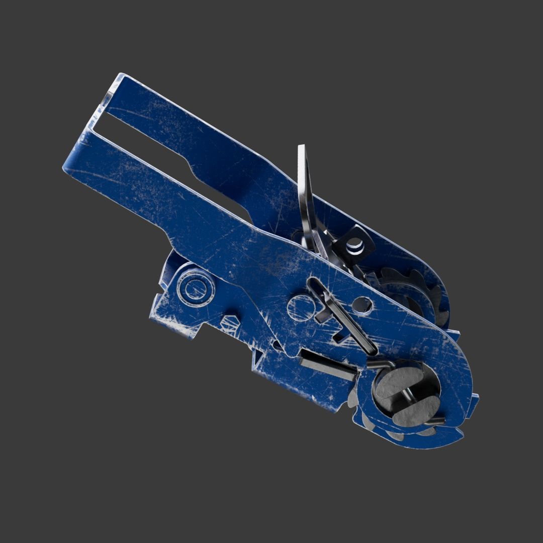 Ratchet Strap Low poly model Low-poly 3D model_1
