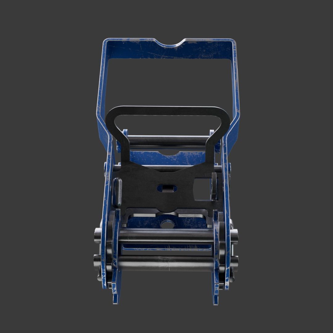 Ratchet Strap Low poly model Low-poly 3D model_3