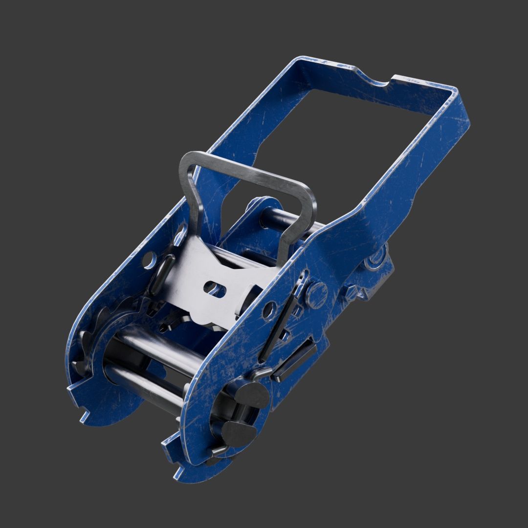 Ratchet Strap Low poly model Low-poly 3D model_4