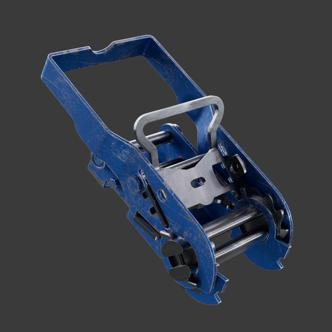Ratchet Strap Low poly model Low-poly 3D model_2