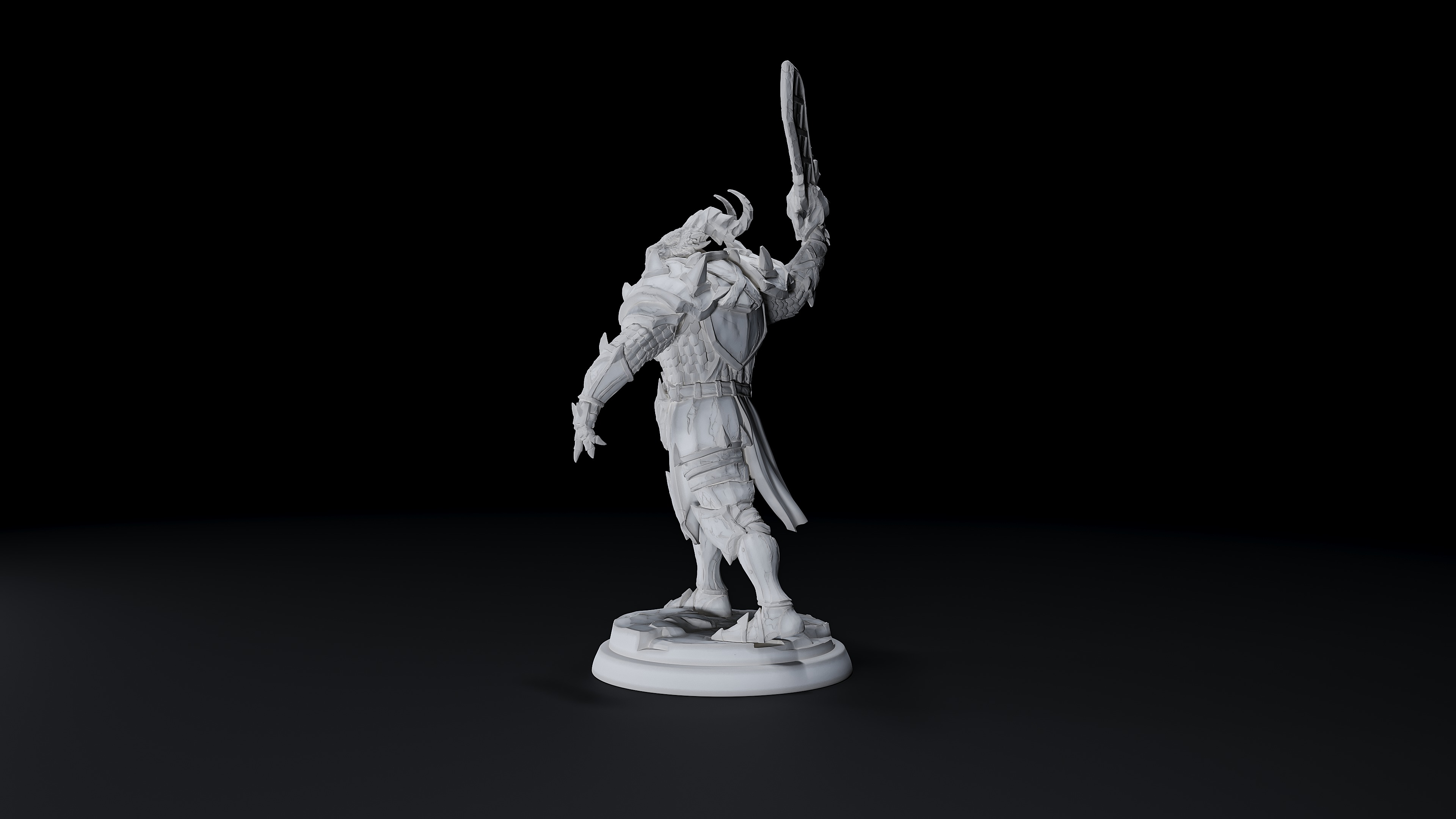 white werewolf tavern Dragon born Knight 2 3D print model_1
