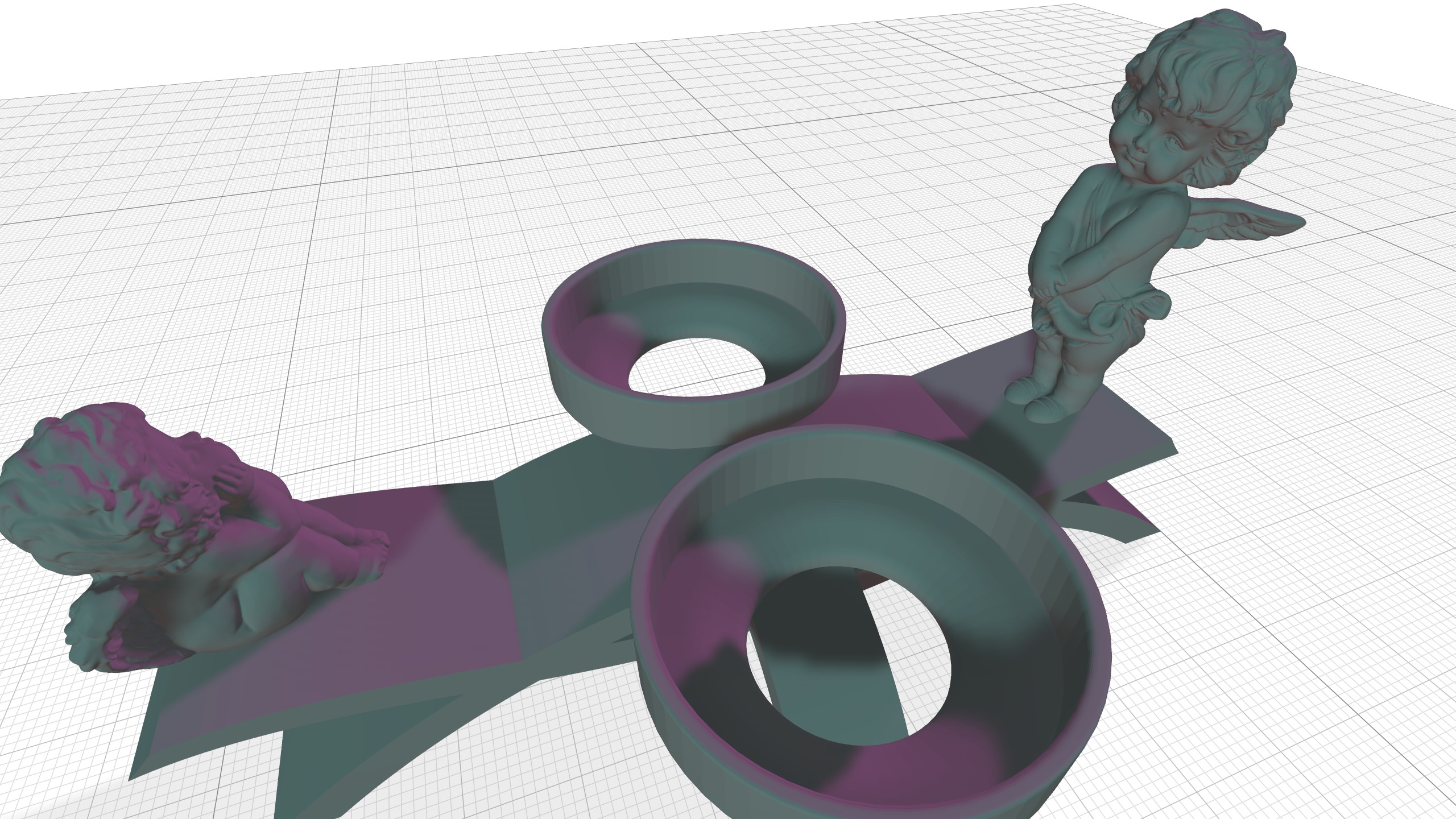 In the candle 3D print model_3