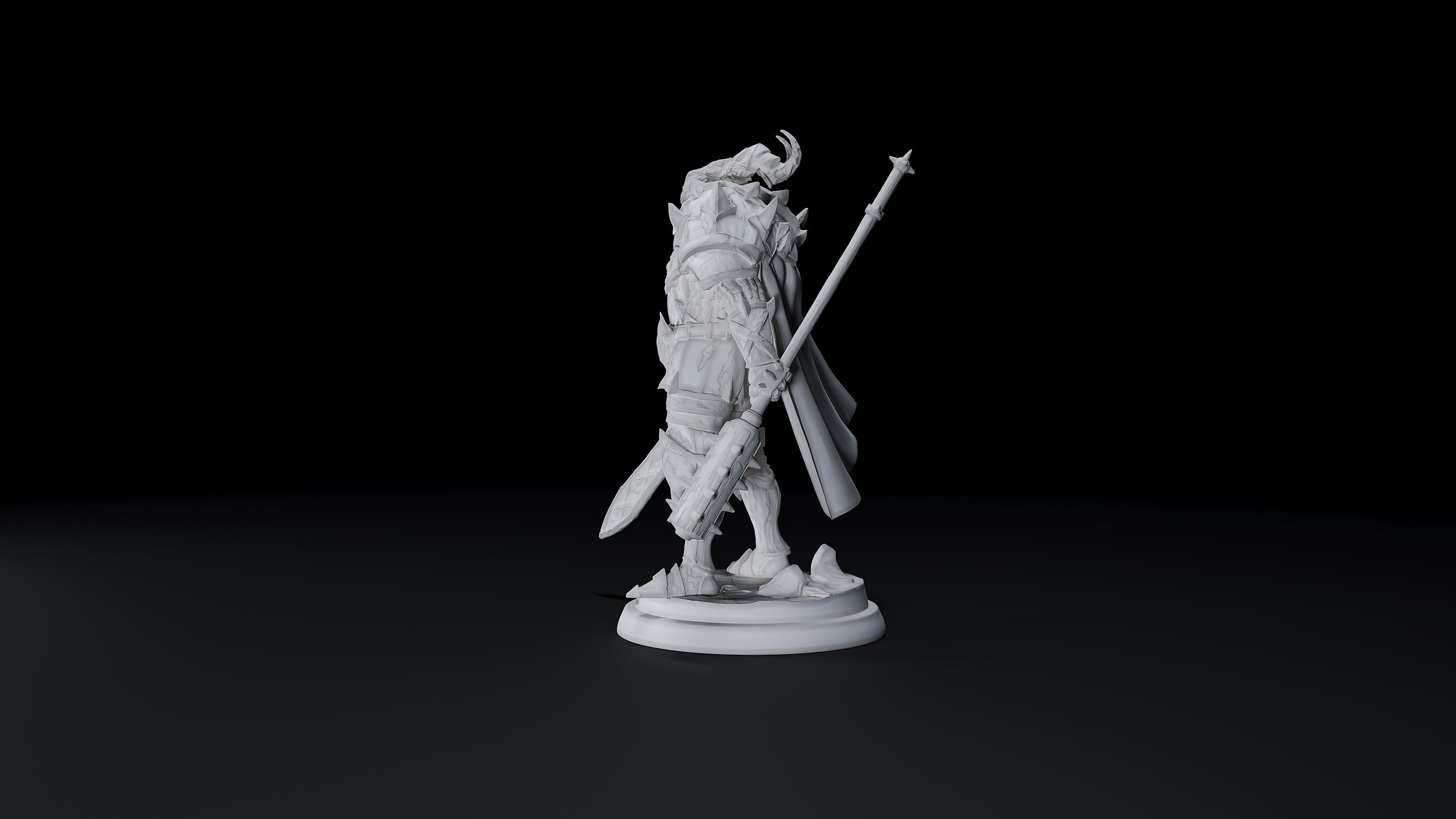 white werewolf tavern Dragon born Knight 5 3D print model_1