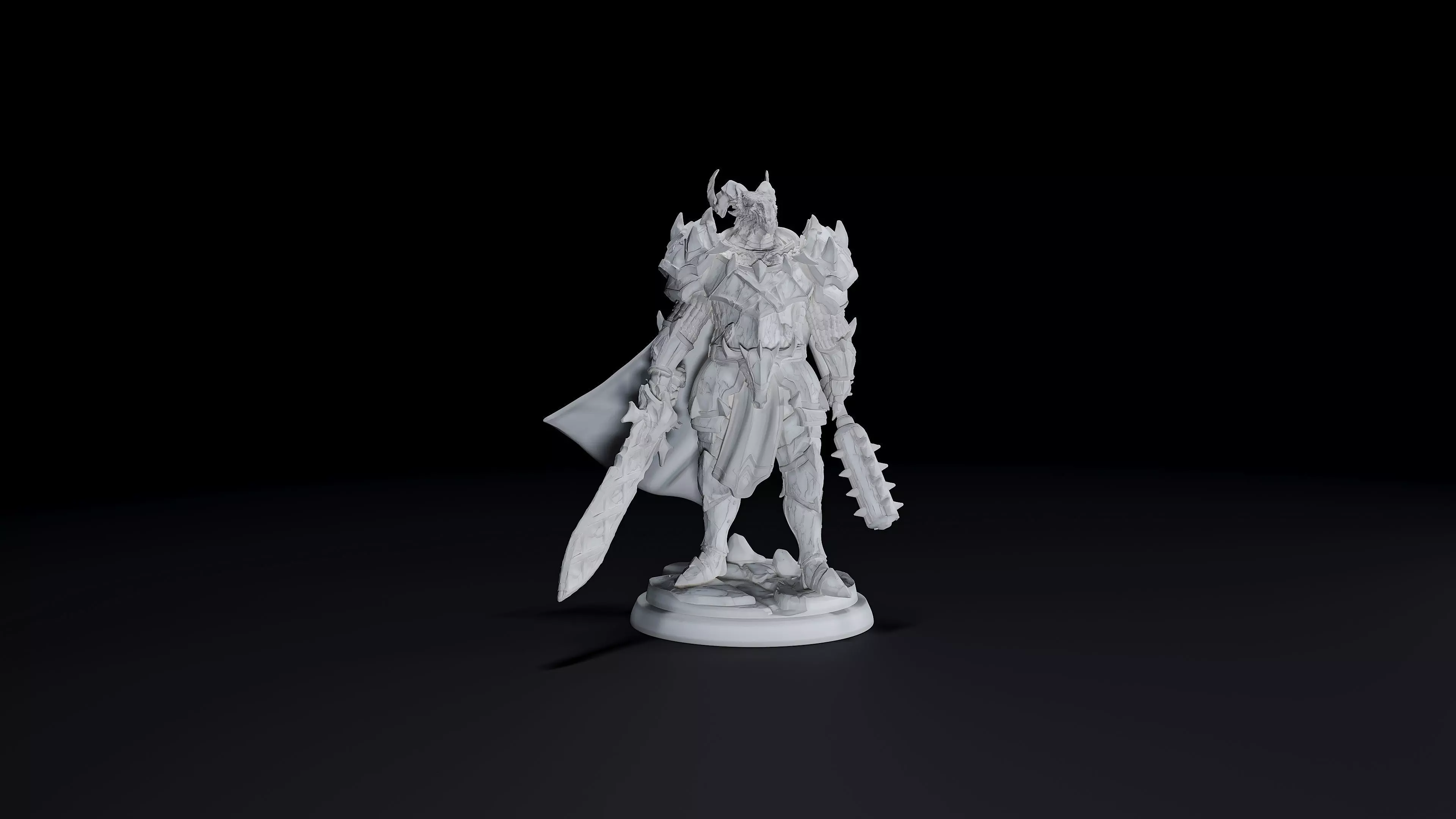white werewolf tavern Dragon born Knight 5 3D print model_0