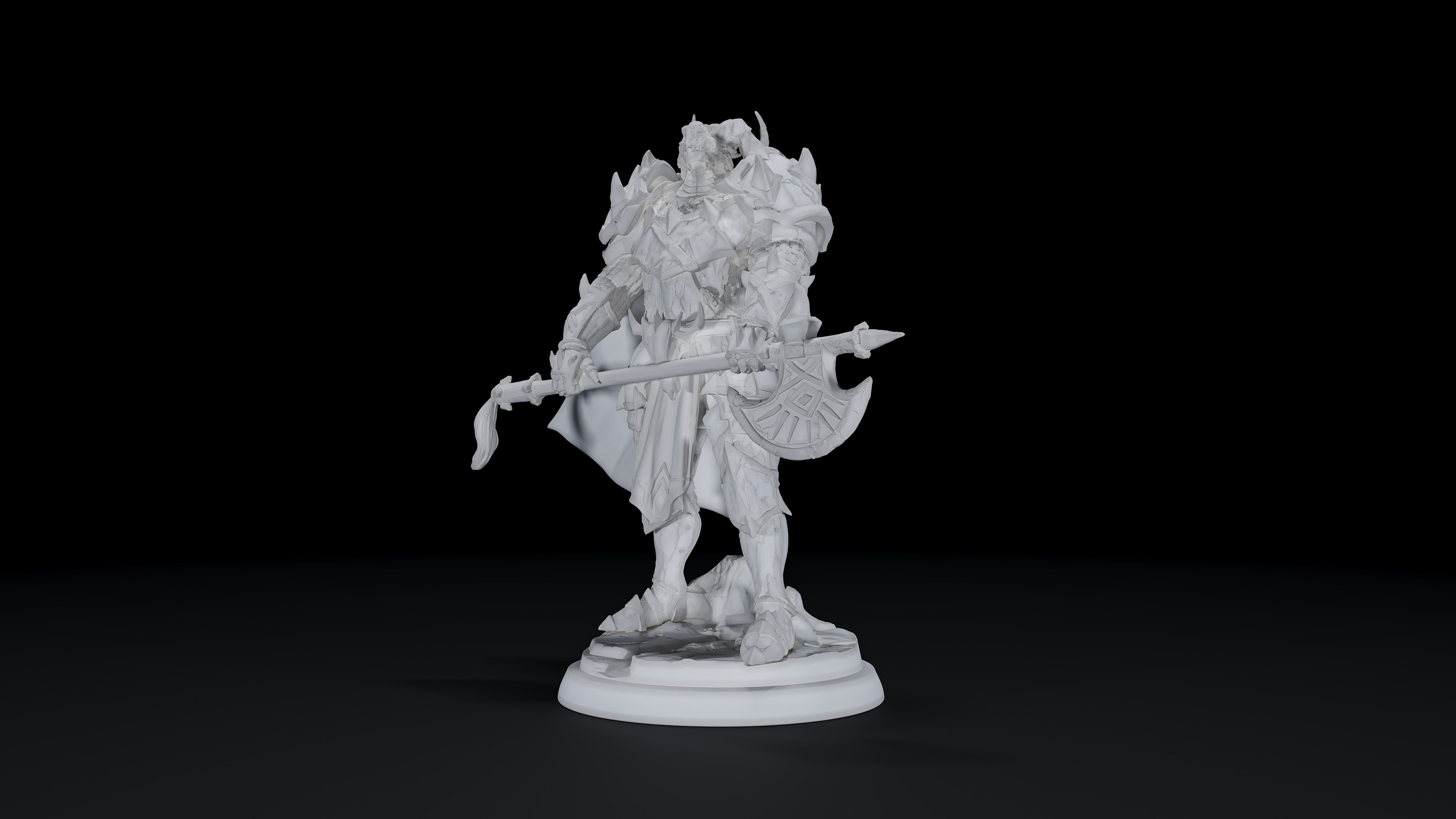 white werewolf tavern Dragon born Knight v6 3D print model_2