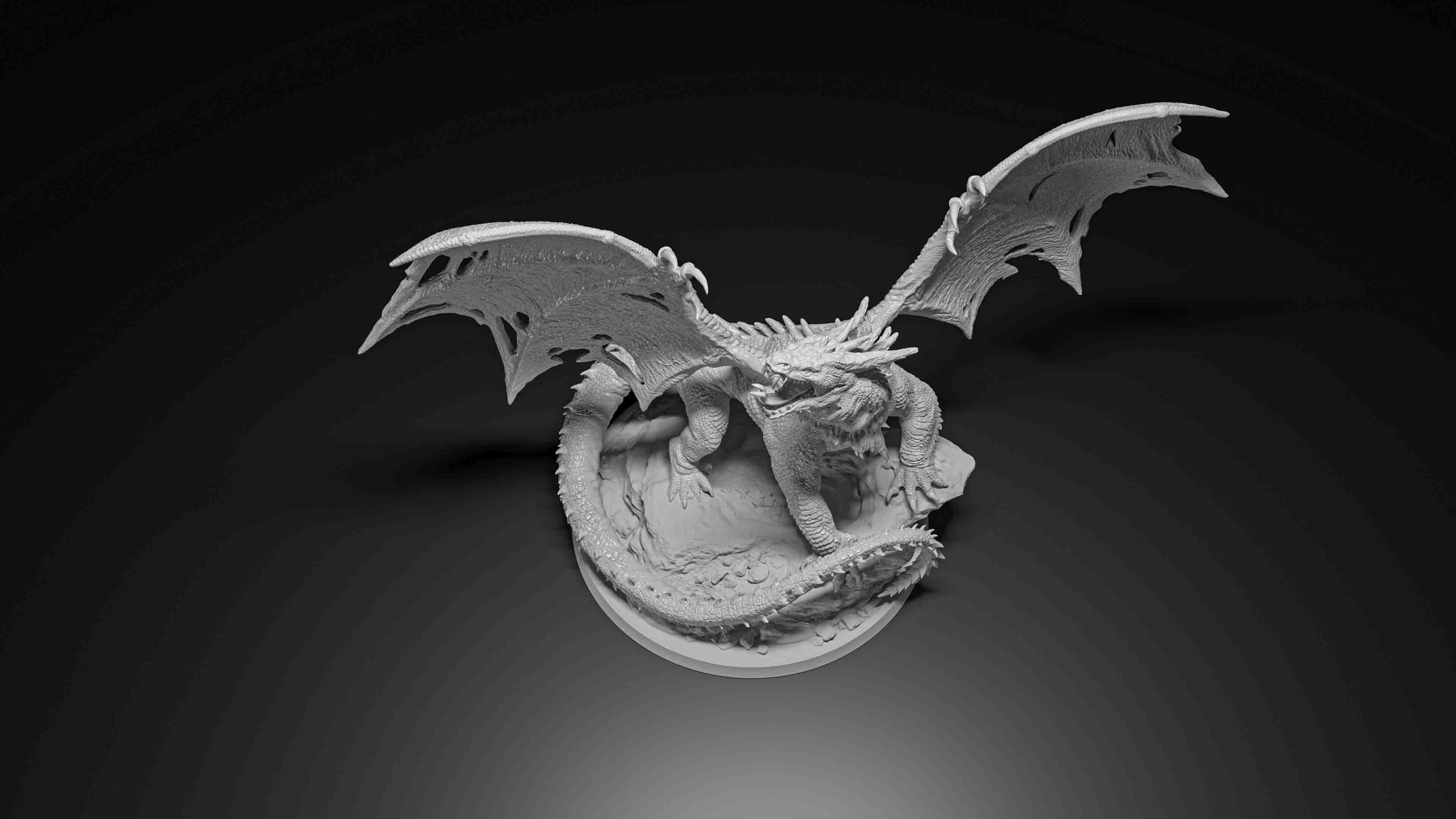 Glutandur dragon 3D print model_3