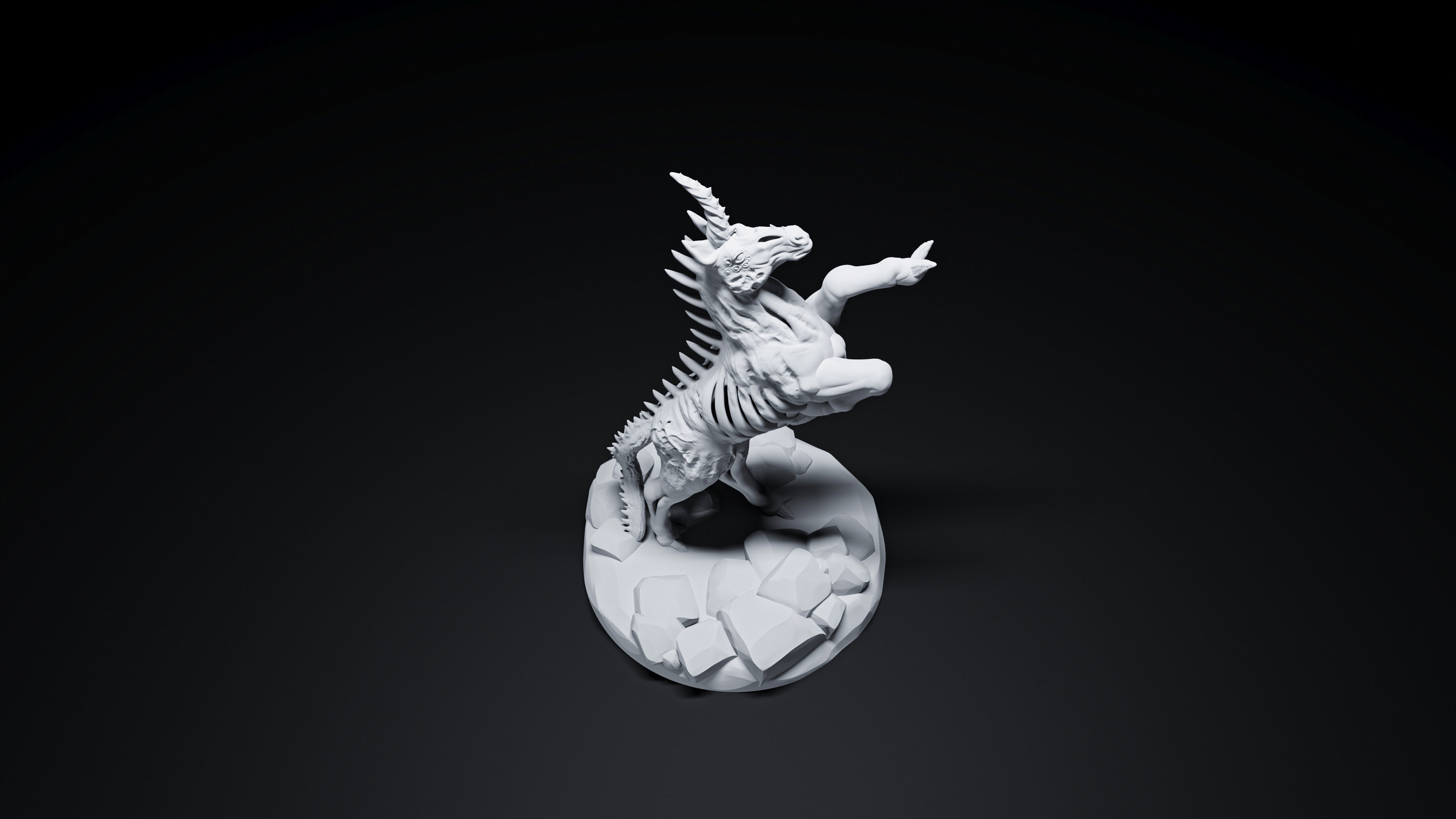 Corrupted Unicorn 3D print model_2