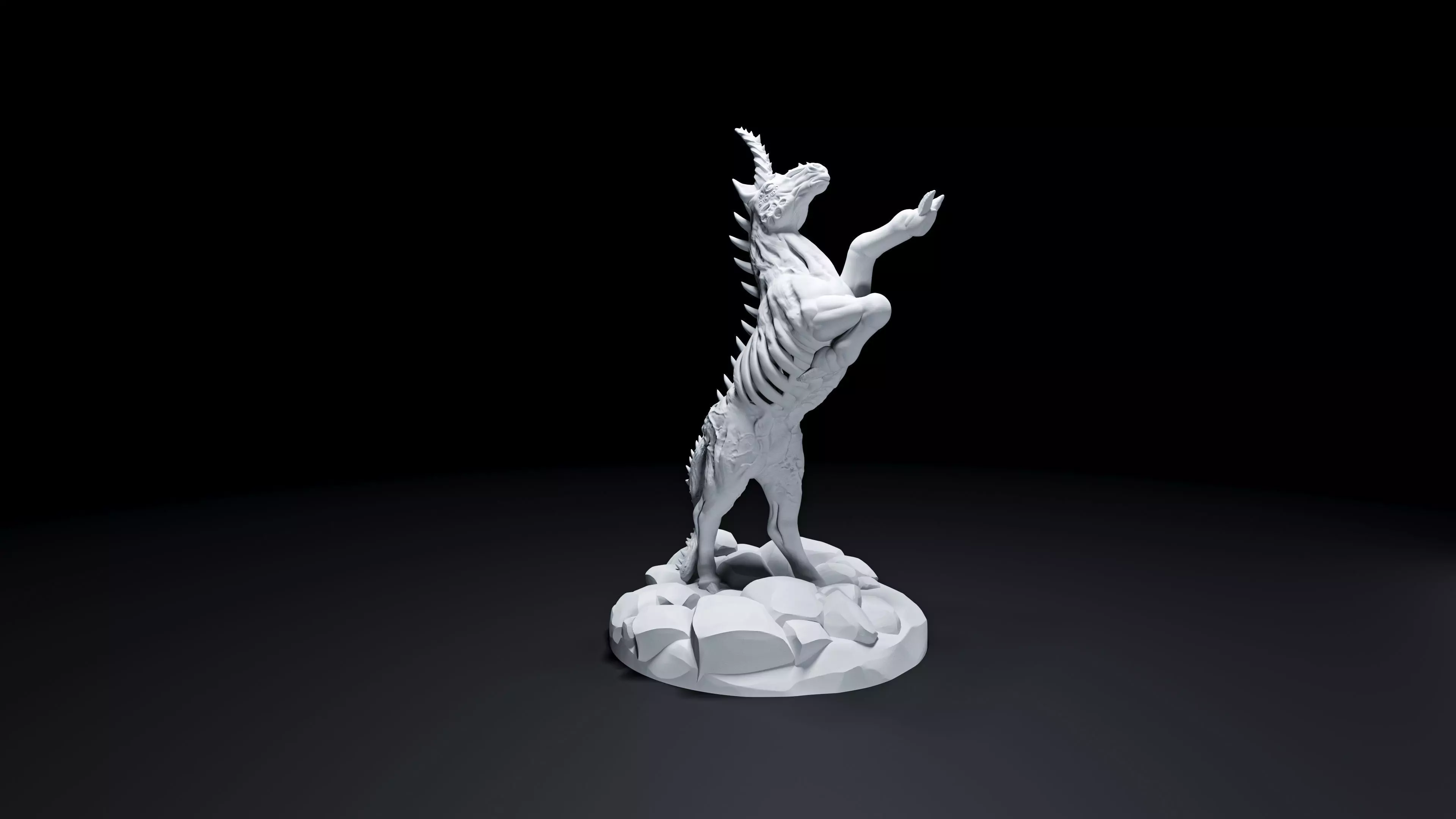 Corrupted Unicorn 3D print model_0