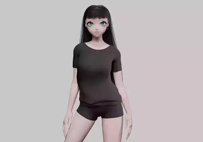 cool anime girl V29067 