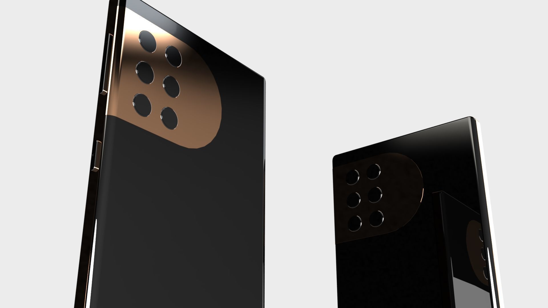 Generic 7-inch Smart Phone Low-poly 3D model_1