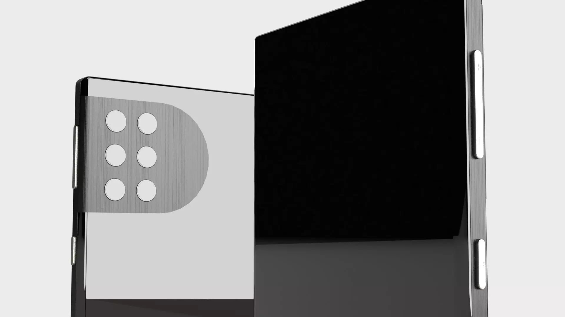 Generic 7-inch Smart Phone Low-poly 3D model_0