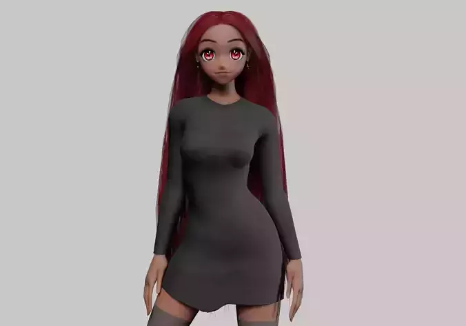 anime Standard girl V33384 