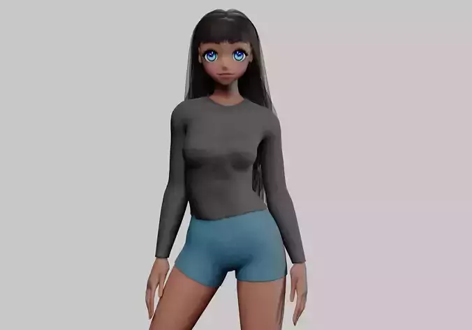 anime classic girl V32532 