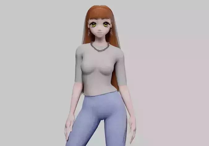 anime Basic girl V33855 