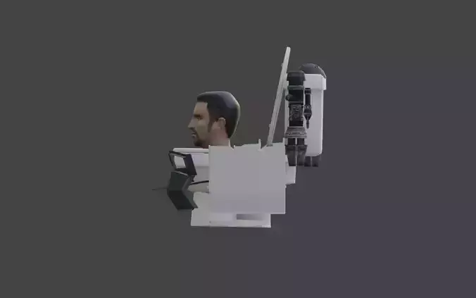 jetpack toilet final 3D model