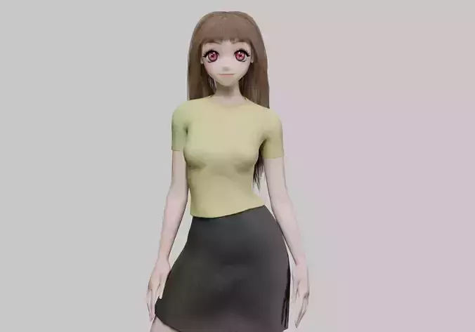 stylized anime girl V32189 