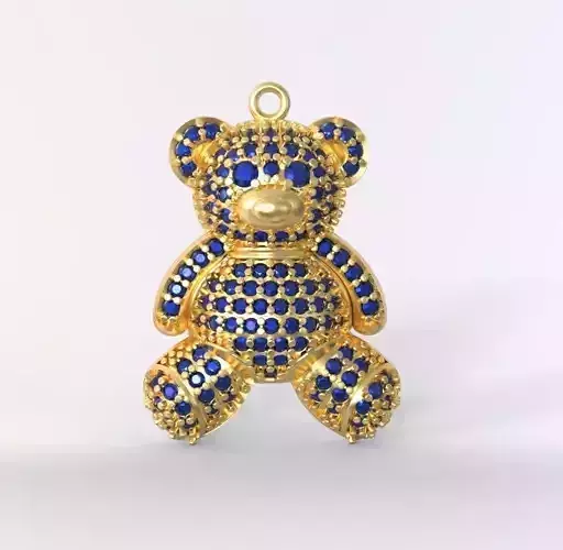 bear pendant 3D print model