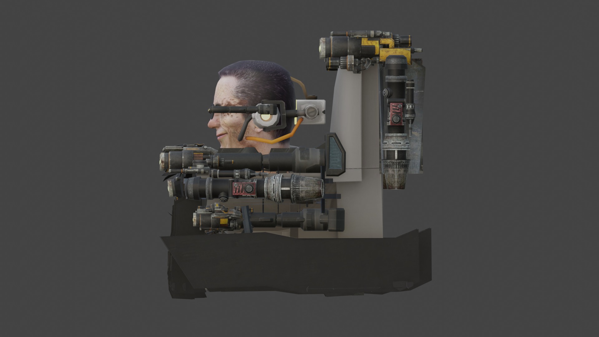 gman skibidi 3D model_7