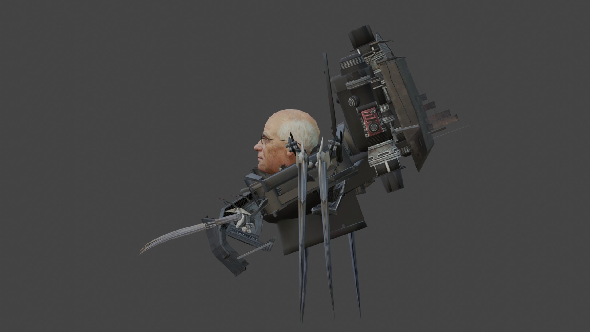 scientist toilet upgraded 3D model_2