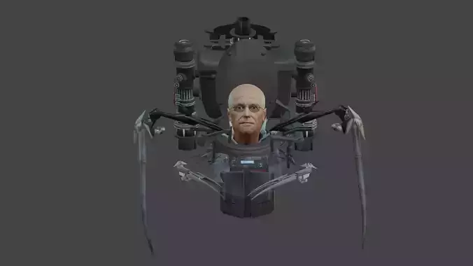 scientist toilet upgraded 3D model