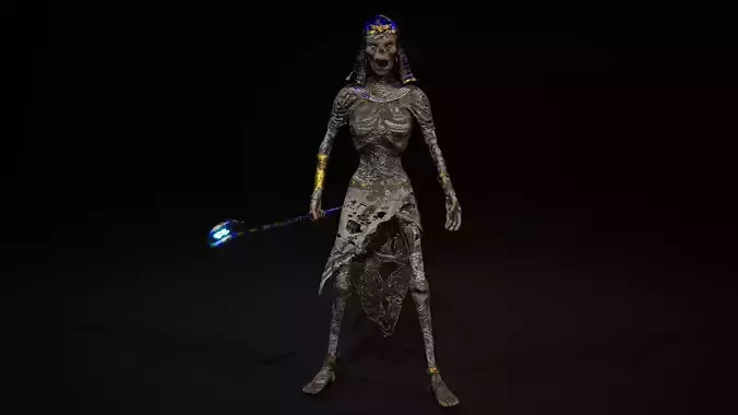 Mummy Cleopatra Low-poly 3D model